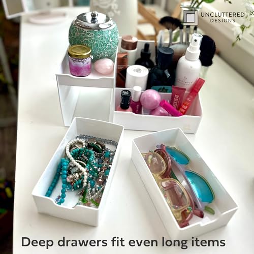 Large Makeup Organizer with Drawers - Countertop Beauty Storage
