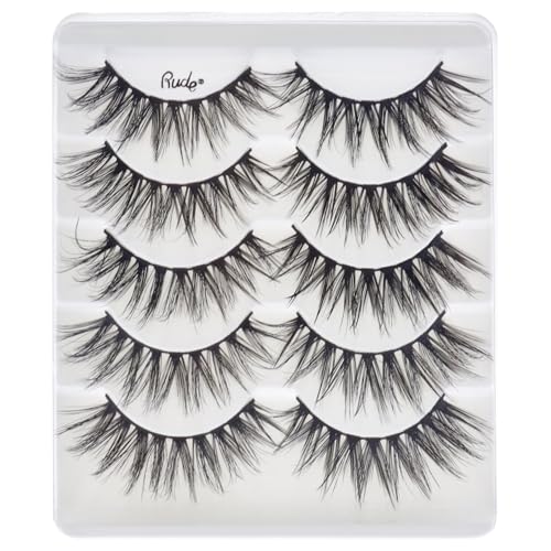 Essential Faux Mink 3D Lashes - 5 Pair Pack by Rude