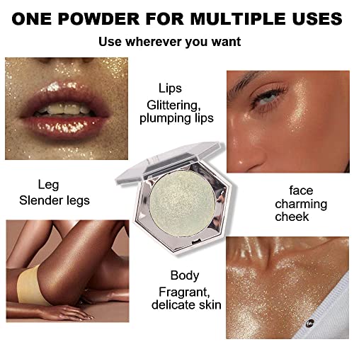 Shimmer Pearl Champagne Gold Highlighter Palette - Waterproof