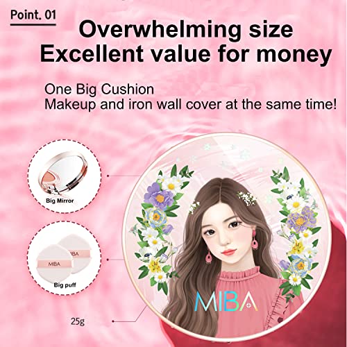 Miba SEASON 2 Full Coverage Big Cushion Foundation SPF50+ PA++++ Refill (23)