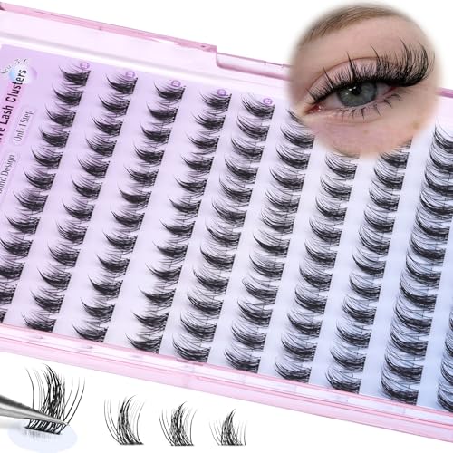 ALICE Self Adhesive Lash Clusters - 120pcs Reusable Wispy Lashes