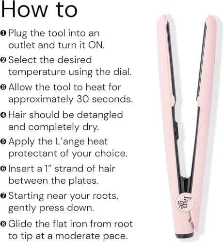 L'ANGE HAIR Le Ceramique 1-Pass Flat Iron Straightener | Fast Heating