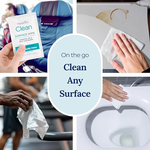 Travel Cleaning Wipes - Plant-Based Surface Care, 2 Pack