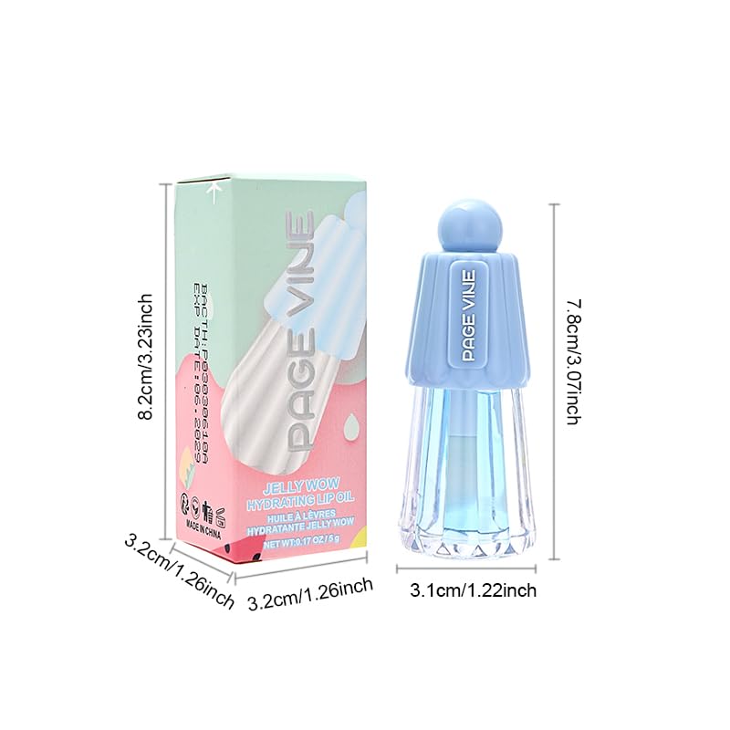 Hydrating Lip Glow Oil - Moisturizing Plumping Lip Gloss