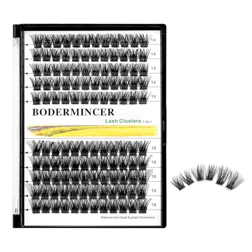 Bodermincer 120 D Curl Lash Clusters - 10-12mm Mixed