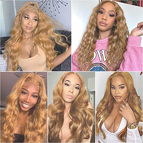 MavKuvx Highlight Blonde Hair Extensions 24-28 Inch Brazilian Virgin Human Hair Bundles