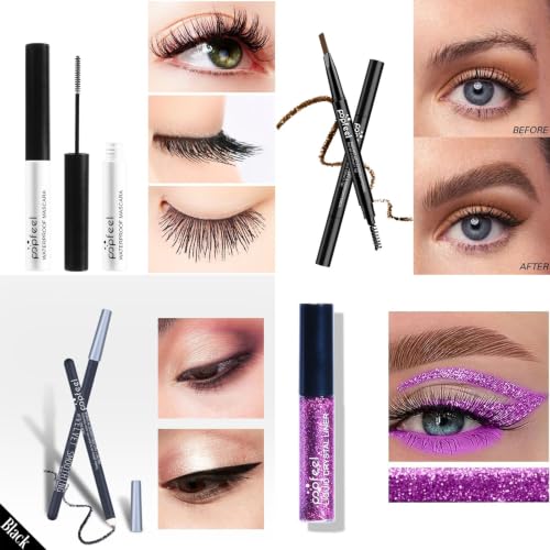 40-Color Eyeshadow Palette with Brushes & Eyeliner Set