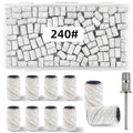 240-Grit White Nail Drill Sanding Bands 100 Pcs for Acrylic Nails - TKYZMS