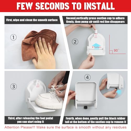 Foldable Shower Foot Rest with Suction Cups for Shaving Legs