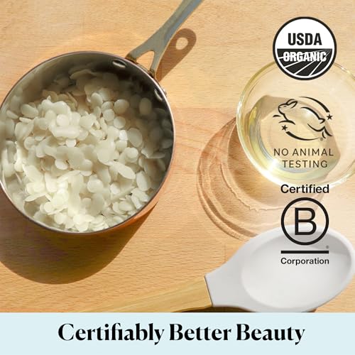 Organic White Beeswax Pellets 16oz for Candles & Lip Balm
