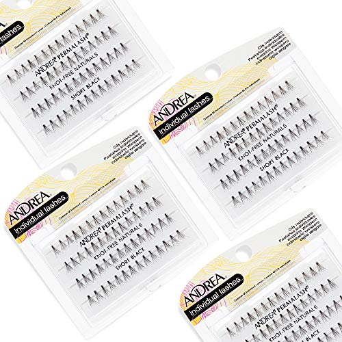 Andrea Knot-Free Naturals Individual Lashes Short Black 2 Pack