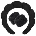 Spa Headband & Wristband Set for Face Washing & Skincare