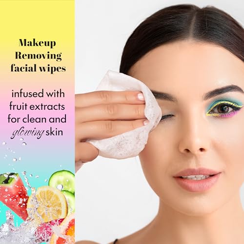 Makeup Remover Wipes 120pc - Fruit Extract Facial Cleansing