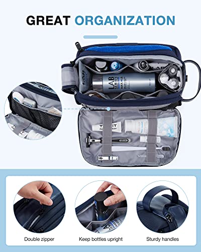 BAGSMART Large Water-Resistant Toiletry Bag for Men - Dopp Kit