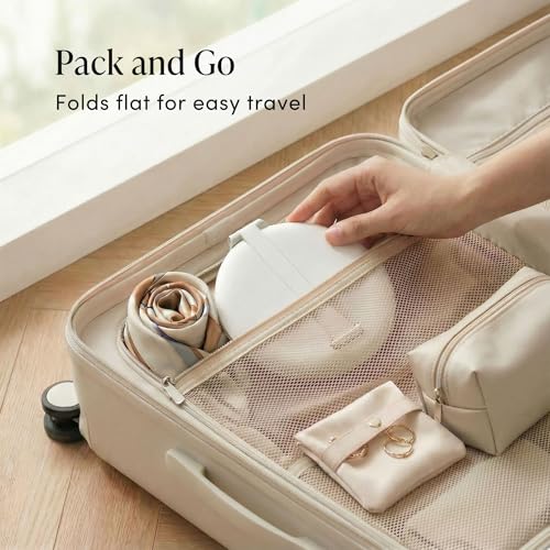 Fancii Abigail 8" LED Makeup Mirror, Rechargeable Travel Vanity
