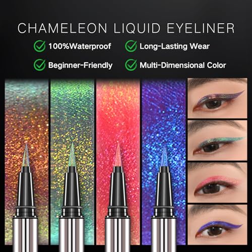Chameleon Liquid Eyeliner - Color Shifting Metallic Waterproof