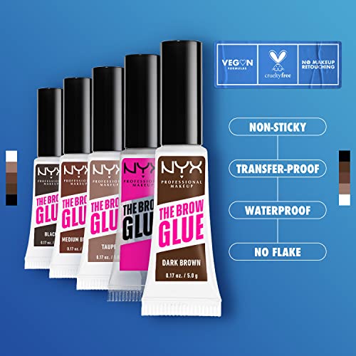 NYX The Brow Glue Tinted Eyebrow Gel - Dark Brown
