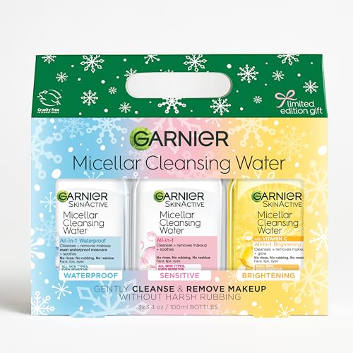 Garnier Micellar Water Holiday Gift Set - 3 Travel Size Cleansers