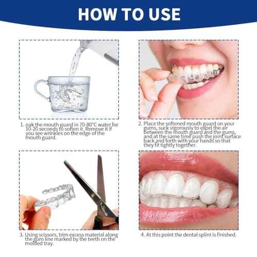 Mouth Guard for Grinding Teeth at Night,Mouthguards for Grinding of Teeth Protection for Teeth,Reusable Teeth Grinding,for Teeth Grinding, Night Guards for Teeth Grinding(4 Pack/Two Size)