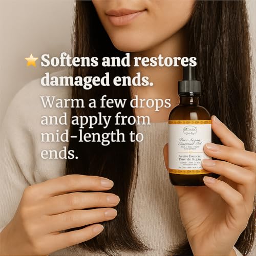 100% Pure Cold-Pressed Unrefined Moroccan Argan Oil ? Premium Hair, Skin & Nail Treatment ? Nourishes, Hydrates, Repairs ? Vegan, Multipurpose Beauty Oil, 4 fl oz (120 ml)