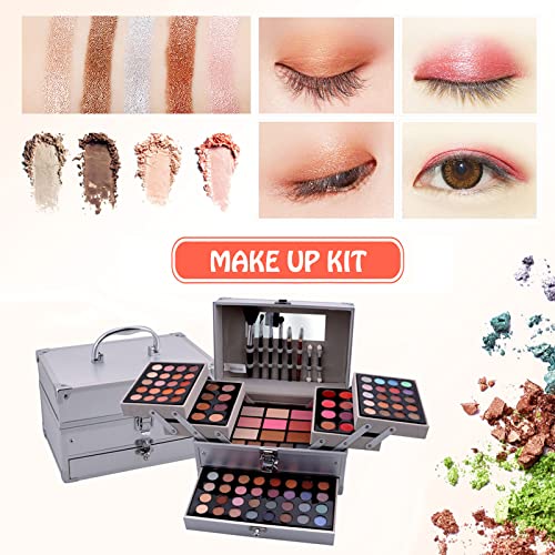 JasCherry All-in-One Makeup Box Set with Cosmetics & Brush