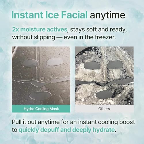 NDP Collagen Cica Cooling Hydro Mask ? World¡¯s First Freeze-Ready Hydrogel Face Mask with 55,000Da Vegan Collagen, Real Mugwort & Centella ? Korean Mask for Sensitive Skin (36g x 1ea)