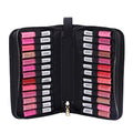ROWNYEON Lipstick Organizer Case Lipstick Holder Portable Lipstick Bag Travel Makeup Bag Cosmetic Case Large Capacity Lipstick Carrying Case Makeup Artist Lip Gloss Storage Bag
