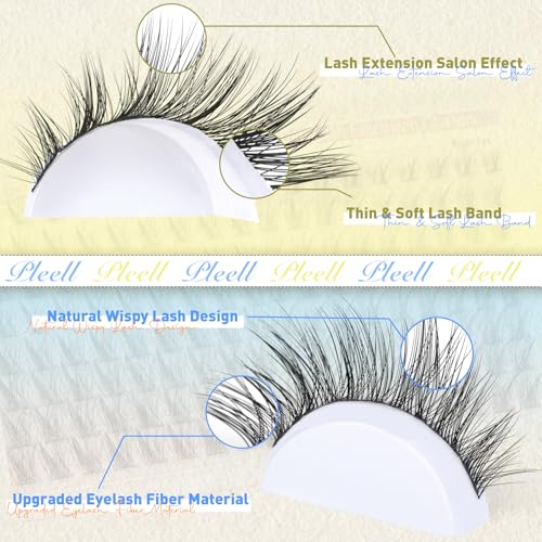 Wispy Cat Eye Lash Clusters - 176PCS DIY Eyelash Extensions 10-16MM