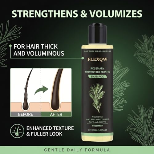 Organic Rosemary Hair Growth Shampoo with Keratin Treatment