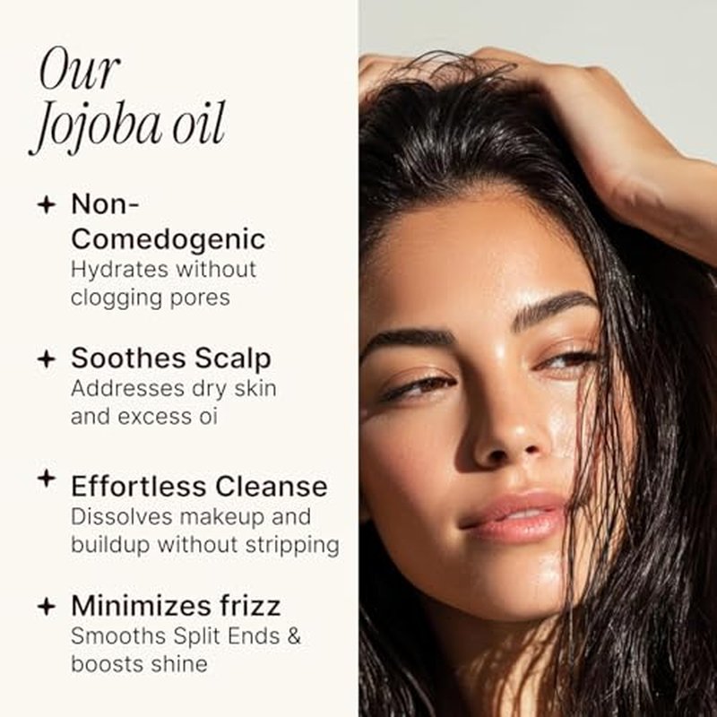 SOULSATION 100% Pure Jojoba Oil - 4oz Cold Pressed Moisturizer for Skin, Hair & Body