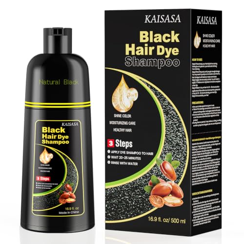 Black Hair Dye Shampoo 3-in-1 | Gray Hair Coverage