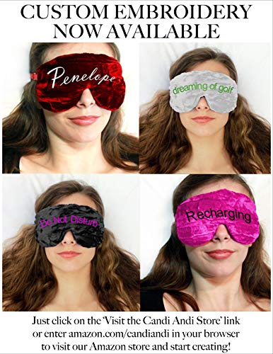 Weighted Sleep Eye Mask with Flaxseed Fill - Handmade