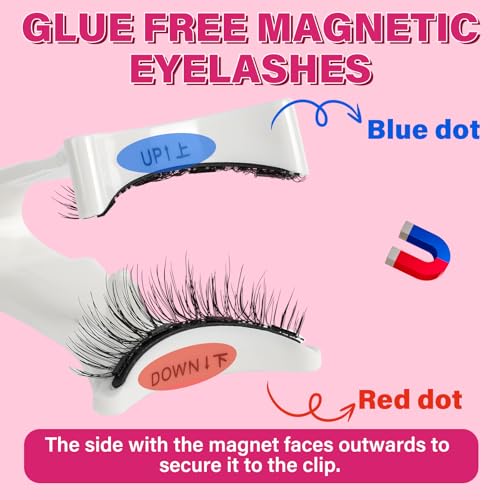 Magnetic Eyelashes with Applicator - Reusable Lashes Kit, No Glue