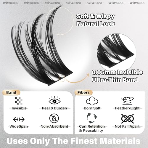 Flaunt Flora Lash Clusters Kit 8-14MM Wispy Eyelash Extensions