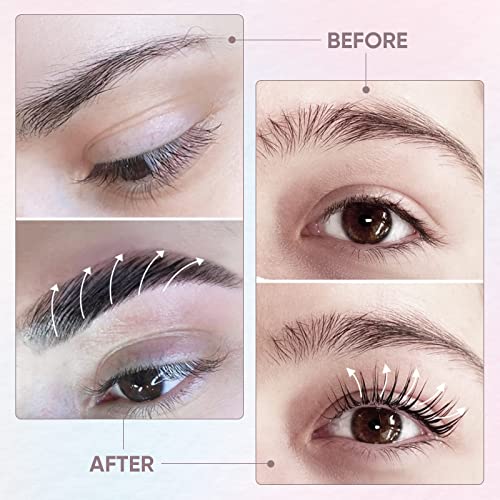 Libeauty Brow Lamination Kit Lash Lift Kit Lasting 8 Weeks Sachet Disposable Upgraded Version Curling Perming Wave Lotion & Liquid Set Home Perm Kit