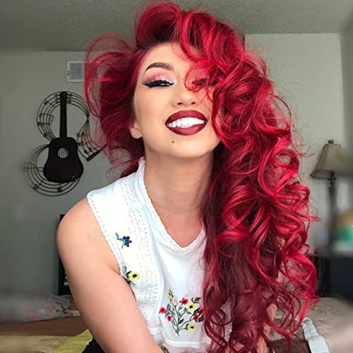 MANIC PANIC Classic Vampire Red Semi Permanent Hair Color - Deep Blood Red Hair Dye for Women & Men That Lasts 4-6 Weeks - Vegan, Ammonia & Cruelty-Free - Create & Mix Custom Shades (4oz)