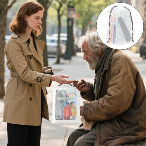 84 Pcs Homeless Care Package Supplies Bulk Hygiene Kits with Nail Clipper, Prepasted Disposable Toothbrushes, Razors, Ponchos, Combs, Socks & Drawstring Bags ? Ideal Charity or Personal Travel Package