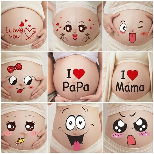 Pregnancy Belly Stickers for Maternity Photo Bump Decals