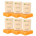 Aspen Kay Naturals Turmeric Soap for Face & Body - With Organic Shea Butter, Chamomile & Calendula - Gentle Turmeric Face Wash, All Skin Types, Made in USA (6 pack)