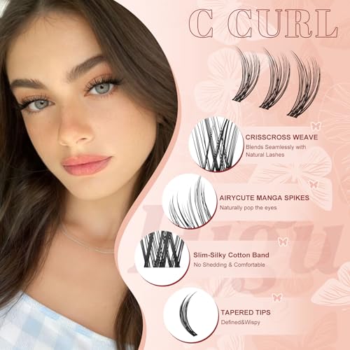 Higu Clace Lash Clusters Kit 300pcs Lash Kit-300pcs Wispy Eyelash Clusters