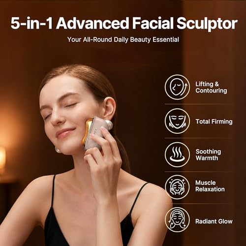 ZDEER GS5 Heated Gua Sha Facial Massager with Red Light Therapy