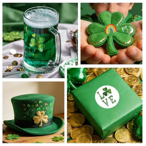 28 PCS St Patrick's Day Face Temporary Tattoos