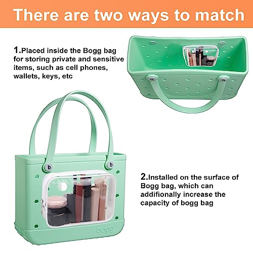 Everfunny Clear Bogg Beach Tote Bag with 2 Insert Hooks
