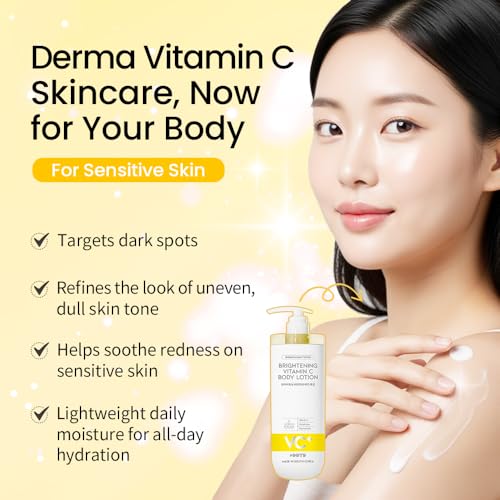 #OOTD Intensive Moisturizing Body Lotion, 750ml (25.36 fl oz.) Gentle Daily Moisturizer with Hyaluronic Acid & Collagen for Dry & Sensitive Skin (Vitaminc C Body Lotion)
