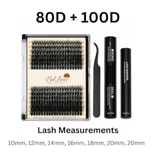 Fluffy Lash Clusters Kit 80D+100D DIY Extensions 10-20mm