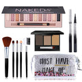 All-In-One Makeup Kit for Women - Full Set with Eyeshadow, Eyeliner & Brushes