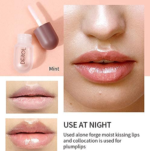 Lip Plumper Set with Day & Night Serum, Vitamin E & Collagen
