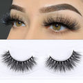 Miss Kiss Real 3d Mink Lashes Natural Look, Curly Fluffy False Eyelashes Strip, Soft Cat Fake Eye Lash Can be Reused for Women 1 Pair 12mm Length