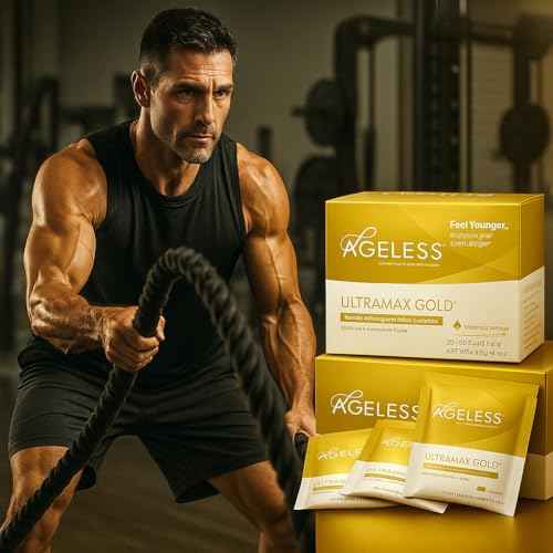 Ageless HGH Supplement for Women & Men | L-Arginine Effervescent Powder | Boost Energy, Improve Sleep & Reveal Radiant Skin Naturally | Rejuvenating Valencia Orange Flavor ? 22 Packets