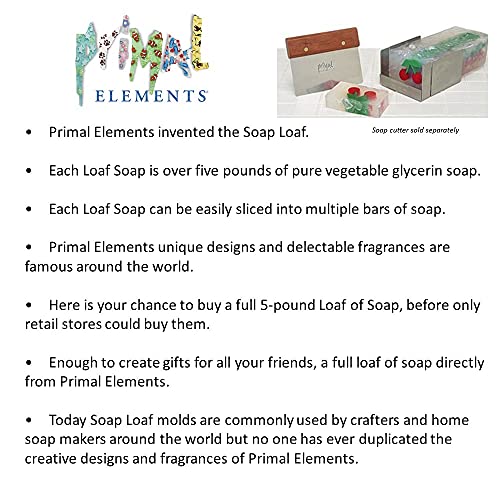 Primal Elements Loaf Soap, Wheatgrass Avocado and Lime, 5.5 Pound